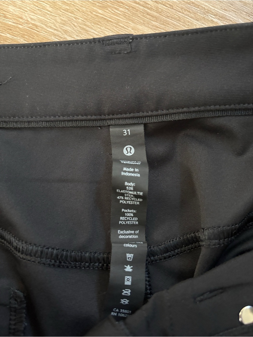 lululemon athletica Men's Black Pants